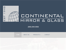 Tablet Screenshot of continentalglass.ca
